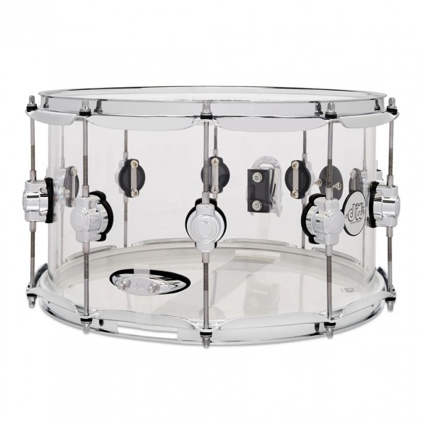 Dw Design Series X Seamless Acrylic Snare Drum Clear At Gear Music