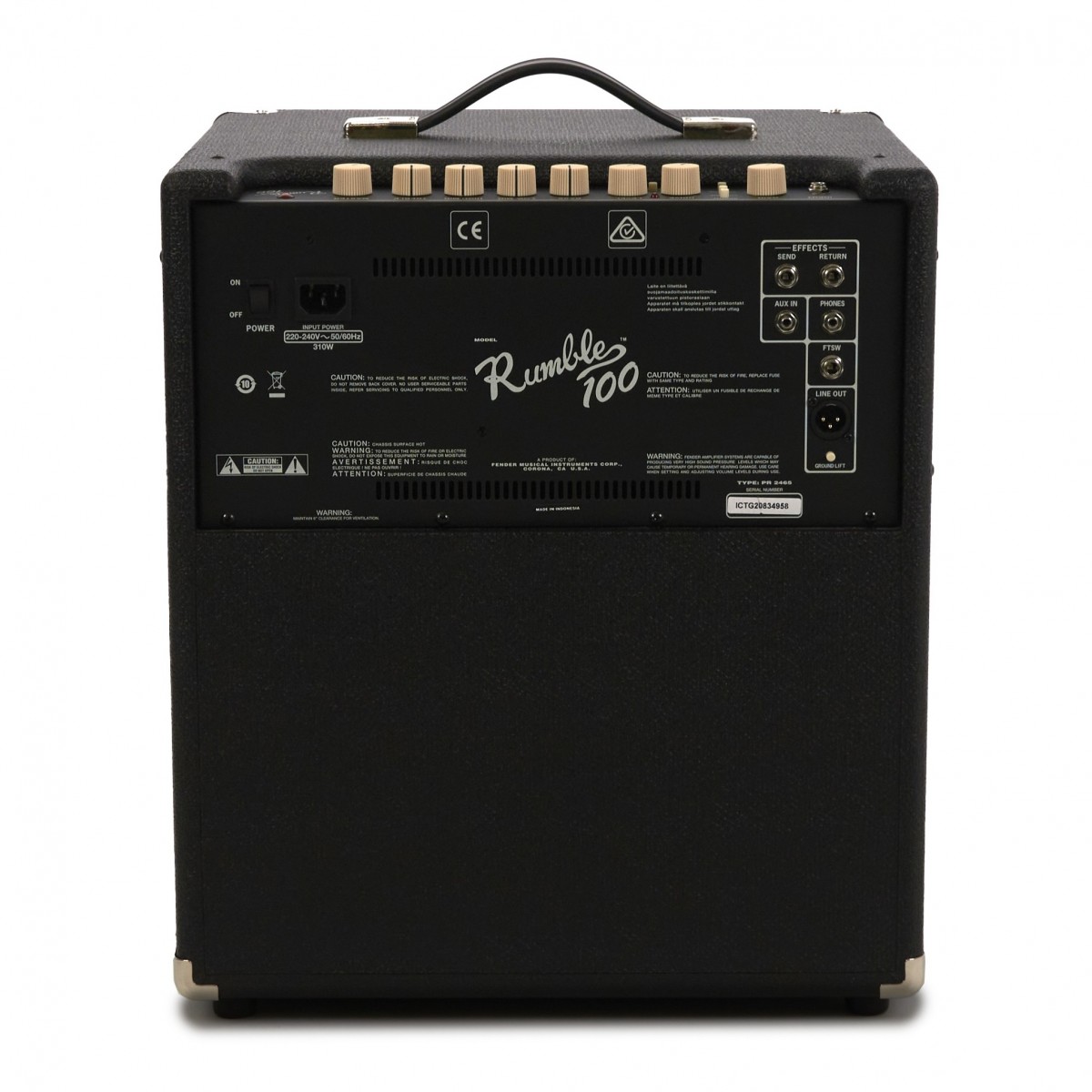 Fender Rumble 100 1 X 12 Combo De Bajo Gear4music