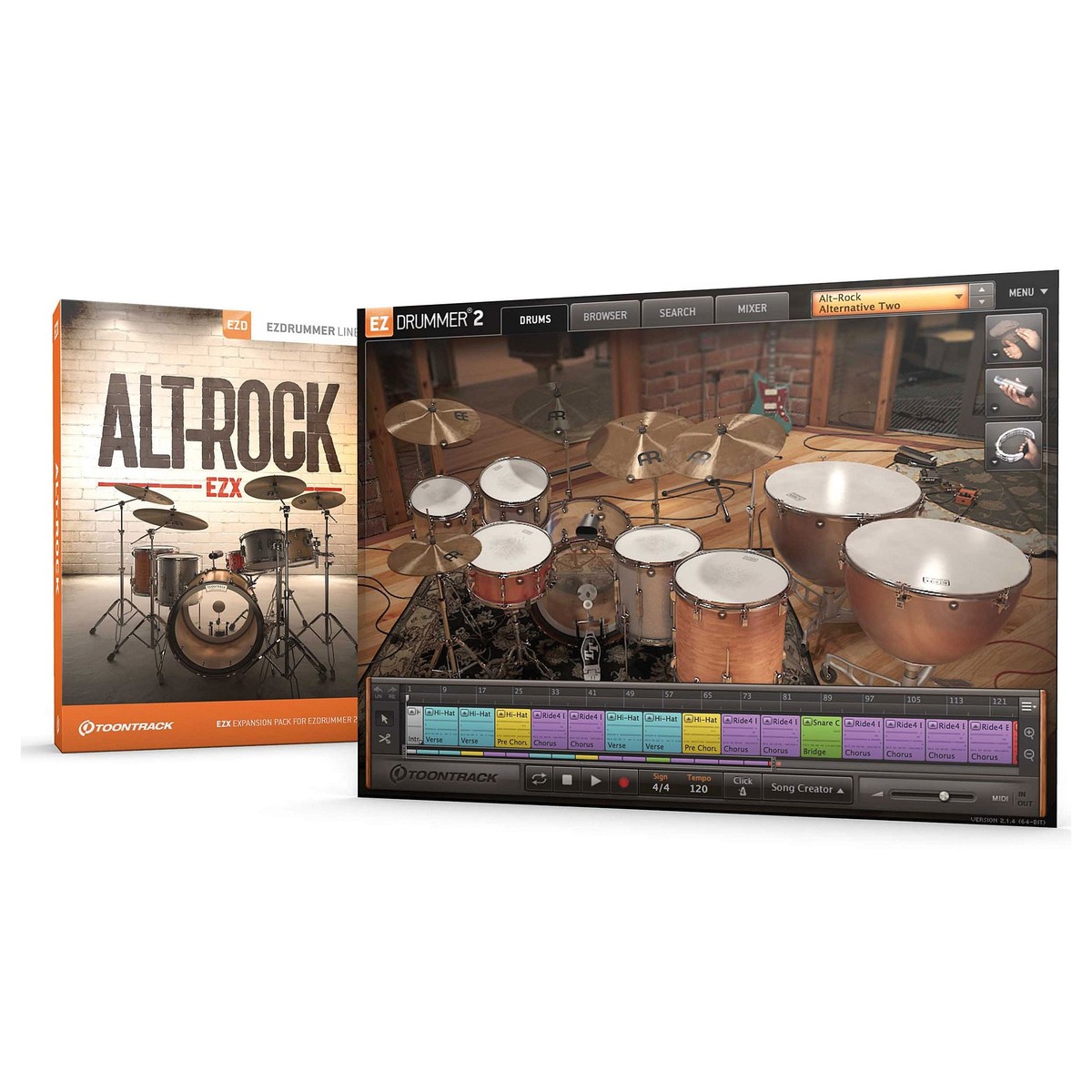 Toontrack Ezx Alt Rock At Gear Music