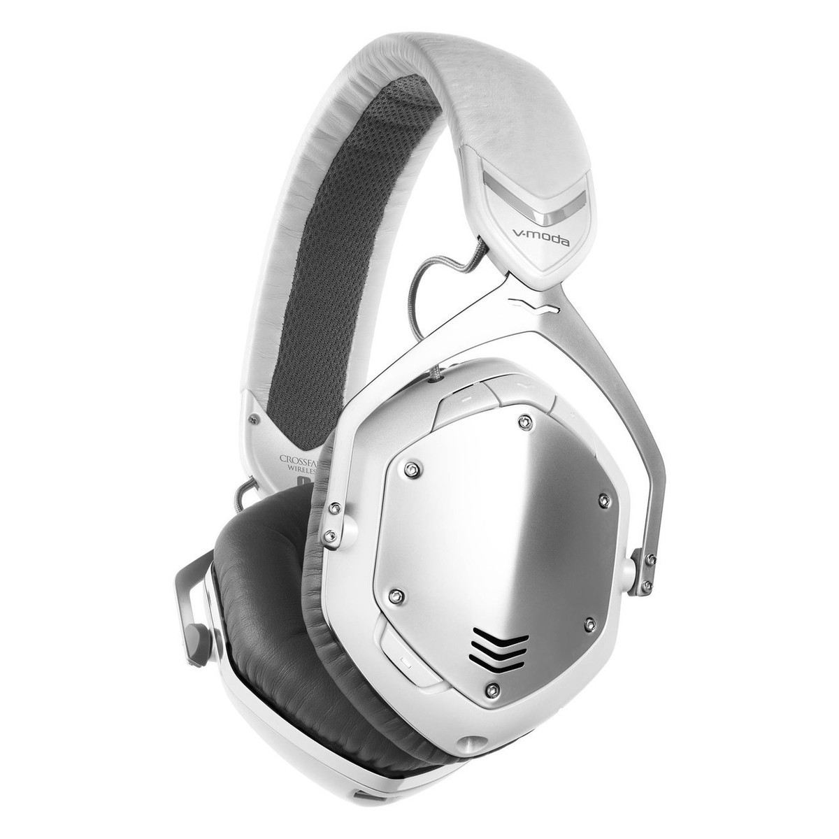 V Moda Crossfade Wireless Gaming Headset White Silver Gear Music