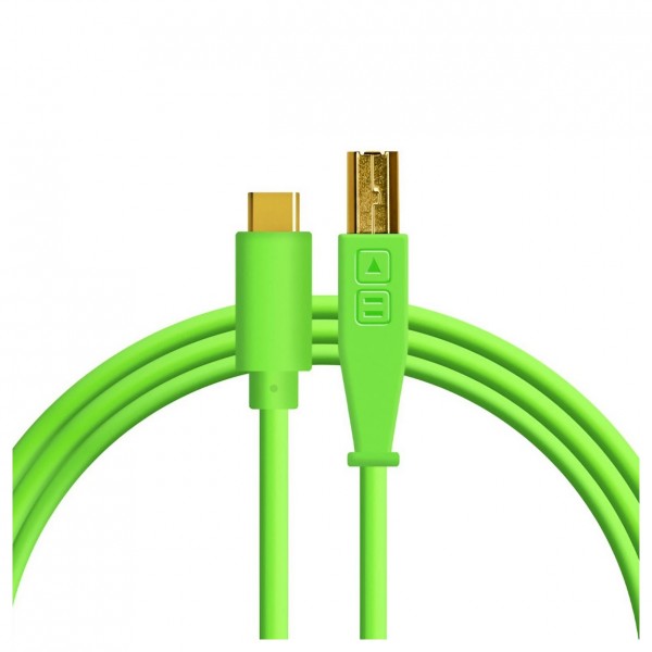 DJ Tech Tools Chroma Cable USB C B Green At Gear4music