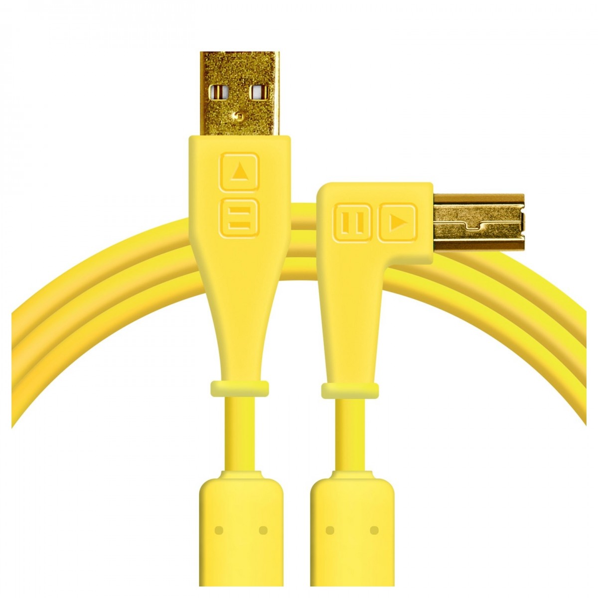 Dj Tech Tools Chroma Angled Usb B Cable M Yellow At Gear Music