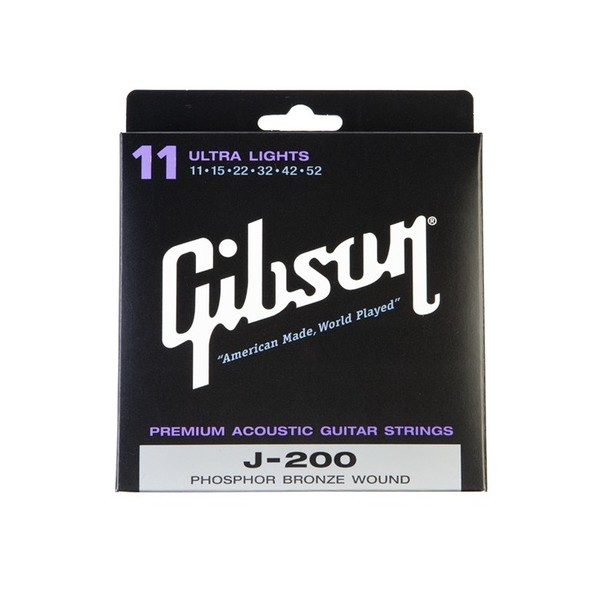 Gibson J-200 Phosphor Bronze Guitar Strings Ultra Lights 11-52