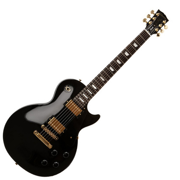 DISC Gibson Les Paul Studio, Ebony with Gold Hardware Guitar