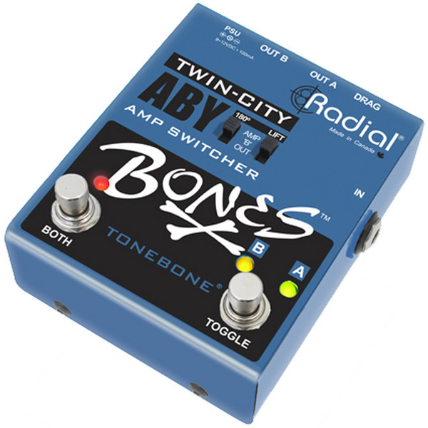 Radial Bones Twin-City ABY Amp Switcher - Side View