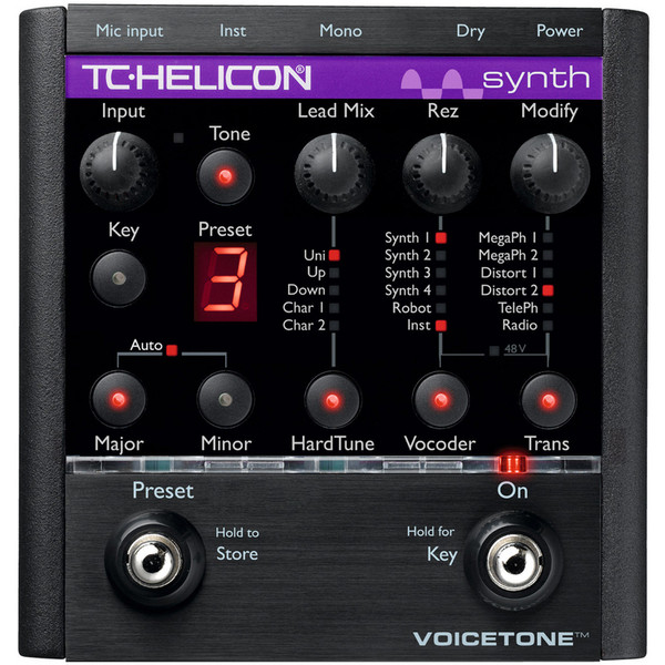 DISC TC Helicon VoiceTone Synth Vocal Effects Pedal