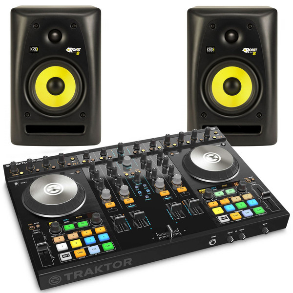 Native Instruments Traktor Kontrol S4 MK2 + KRK RP8 Bundle