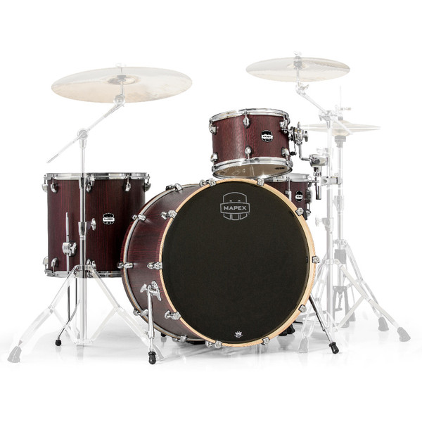 Mapex Mars 24'' Big Beat 4 Piece Shell Pack, Bloodwood
