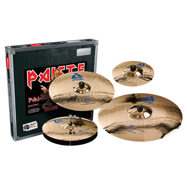 Paiste Alpha Boomer Powerslave Cymbal Pack with FREE 12'' Splash