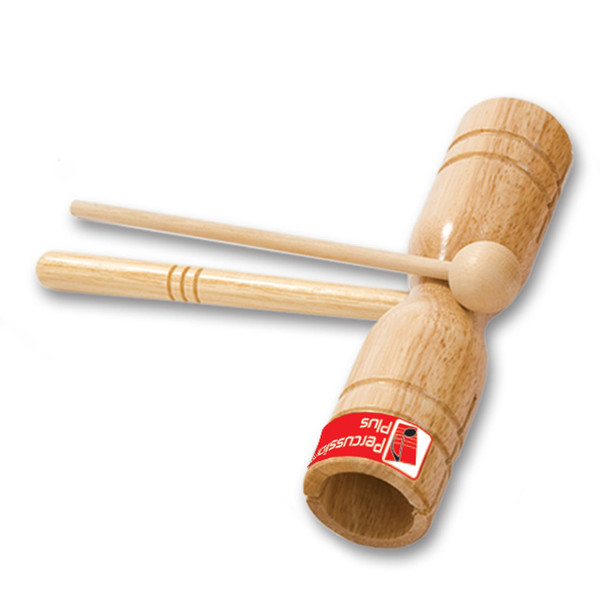 Percussion Plus Block Two Tone Wooden with Beater