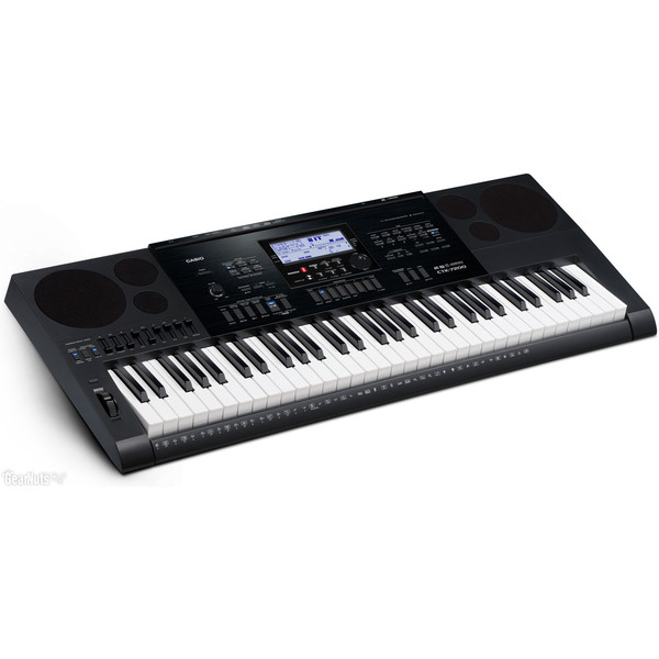 Casio CTK-7200 Portable Keyboard with Bench, Headphones + Stand