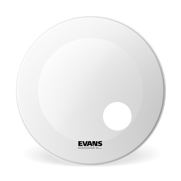 Evans EQ3 Resonant Coated White Bass Drum Head, 22''