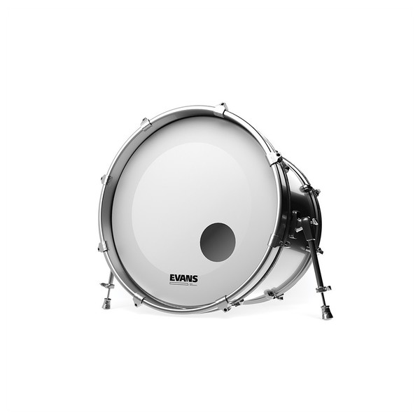 Evans EQ3 Resonant Coated White Bass Drum Head, 22''