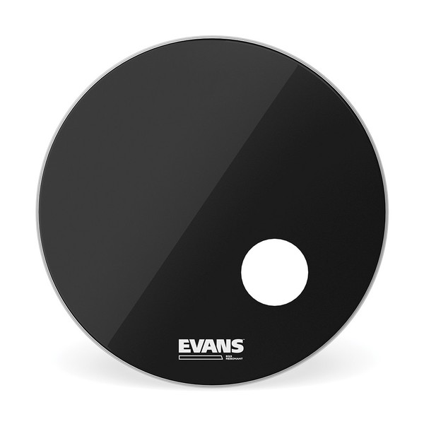 Evans EQ3 Resonant Black Bass Drum Head, 22''
