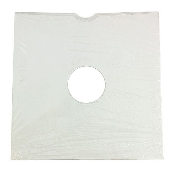 Acc-Sees 12'' White Record Sleeves, Pack of 25