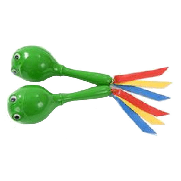 Percussion Plus PP1006 Maracas, Green Frog