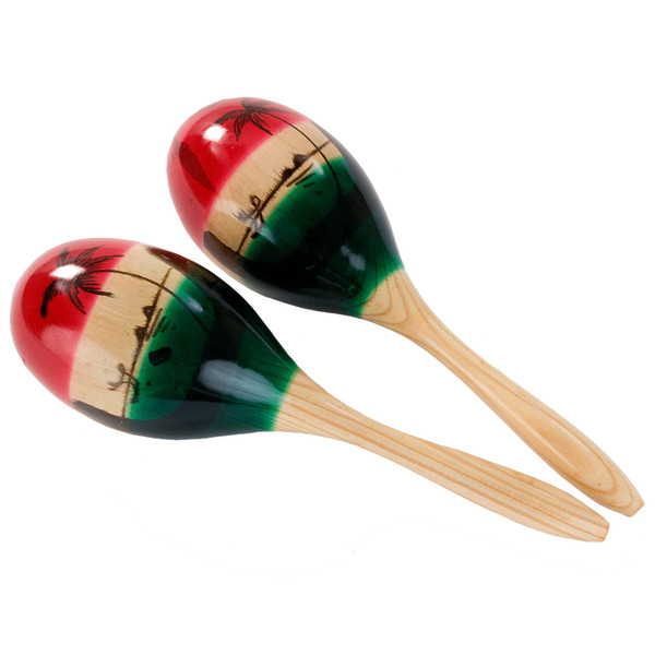 Percussion Plus PP217 Tricolour Maracas, Medium