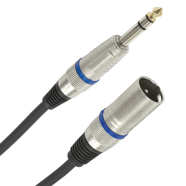 XLR (M) - Balanced 1/4'' Jack Pro Cable, 9m