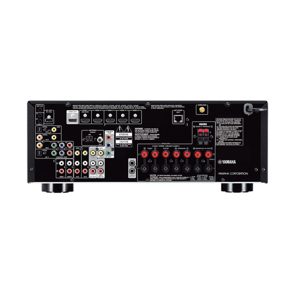 Yamaha RXV677 AV Receiver, Black