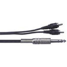 C&acirc;ble jack st&eacute;r&eacute;o - phono (x 2), 1 m&egrave;tre