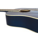 Epiphone Pro-1 Acoustic Guitar for Beginners, Trans Blue