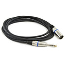 XLR (M) - Stereo Jack Kabel, 3m