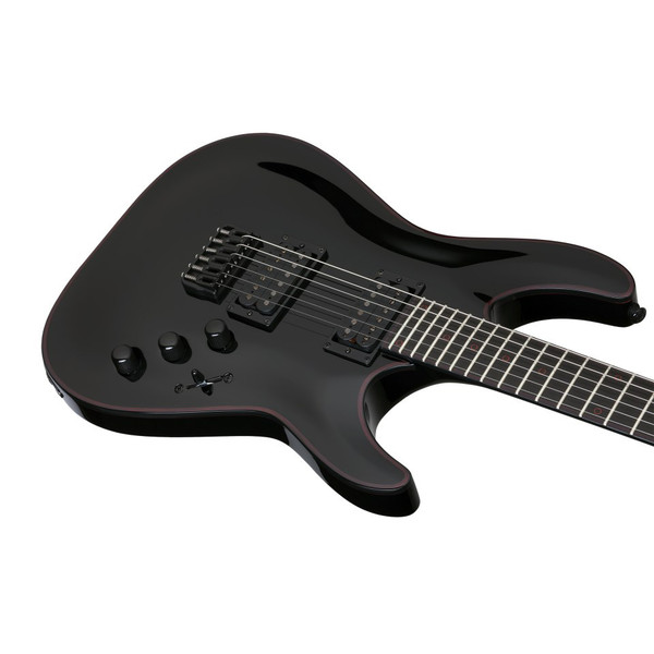 Schecter Blackjack C-1 Electric Guitar, Gloss Black 
