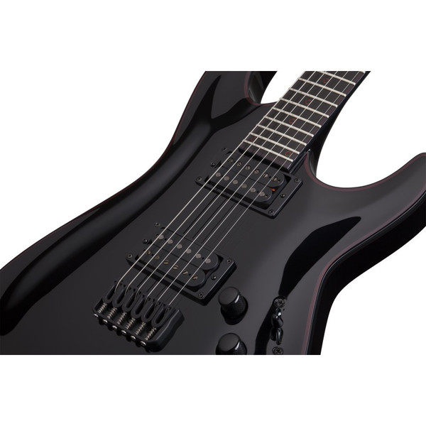 Schecter Blackjack C-1 Electric Guitar, Gloss Black 