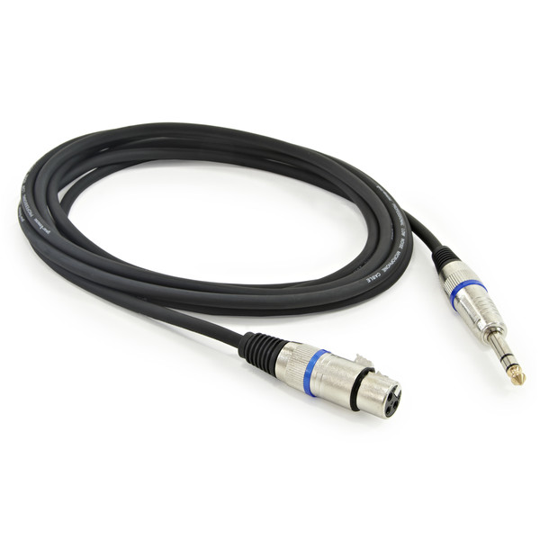 XLR (F) - Stereo Jack Cable, 3m
