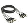 4 x XLR (M) - XLR (F) Cable Loom, 3m