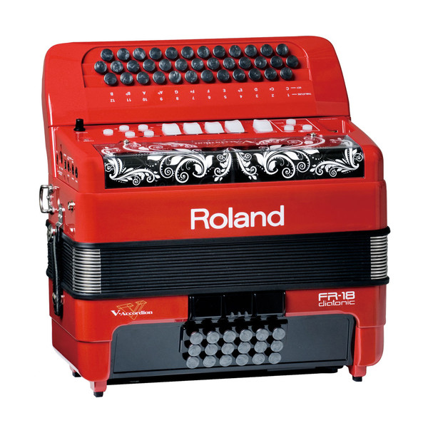 Roland FR18 V- Accordion Diatonic - No Speakers -  Red