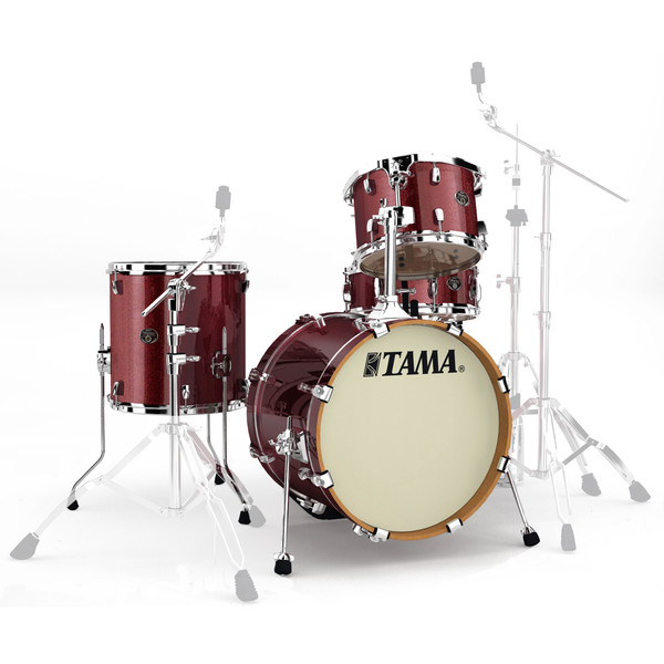 Tama Silverstar 18in 4 Piece Shell Pack, Vintage Burgundy Sparkle