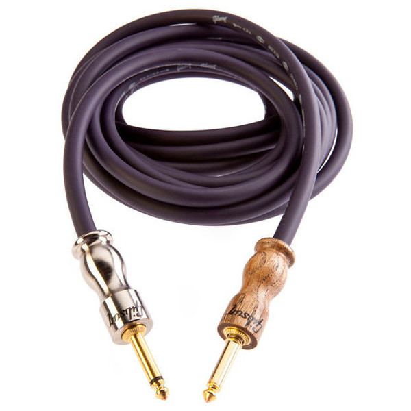 Gibson Premium 18' Instrument Cable, Purple with Walnut Connector