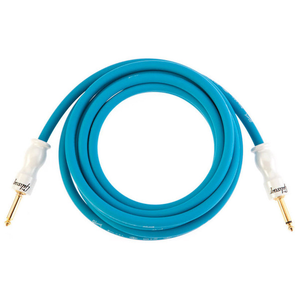 Gibson Premium 12' (3.65m) Instrument Cable, Blue / Pearl Connector