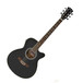 Single Cutaway Electro Acoustic Guitar by Gear4music, Black