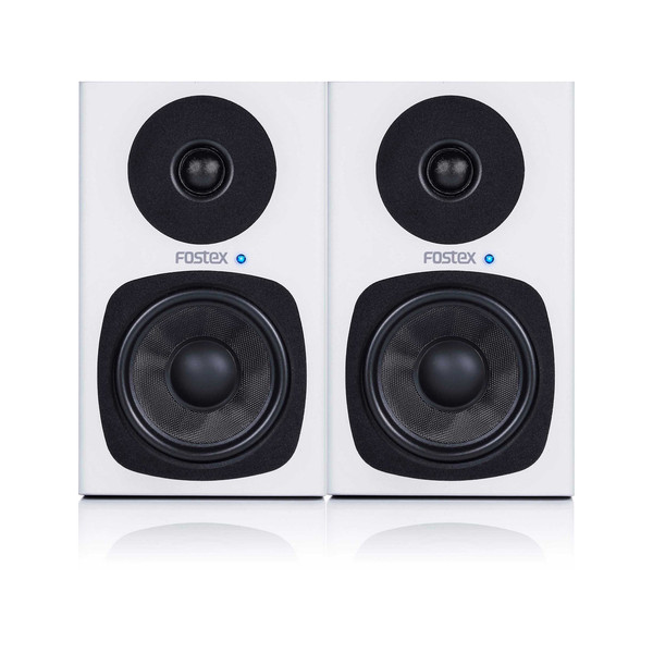 Fostex PM04-D 30W Active Monitors, White