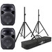 Wharfedale Pro Titan 12D Active PA Speaker Pair with FREE Stands