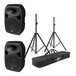 Wharfedale Pro Titan 15D Active PA Speaker Pair with FREE Stands