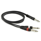 Cable Jack Est&eacute;reo a Mono Jack (x2), 1 m