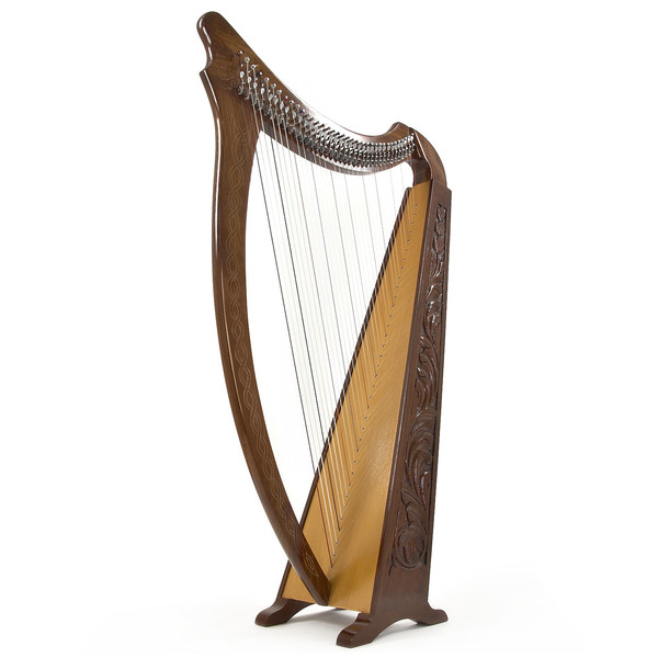 36 String Irish Harp with Levers by Gear4music - B Stock