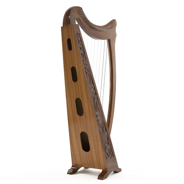36 String Irish Harp with Levers by Gear4music - B Stock