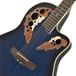 Deluxe Roundback Electro Acoustic Guitar by Gear4music, Blue Burst