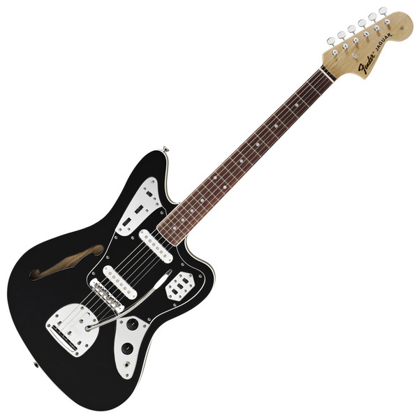 Fender Special Edition Jaguar Thinline Guitar, Black