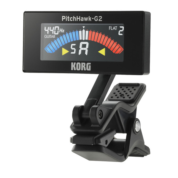 Korg PitchHawk-G2 Clip-On Tuner, Black