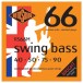 Rotosound RS66M Medium Scale Steel Bass Guitar Strings, 40-90