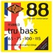 Rotosound Tru Bass 88 Black Coated Retro Bass Guitar Strings, 65-115