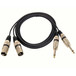 XLR (M) - Jack Amp/Mixer Cable Dual Mono