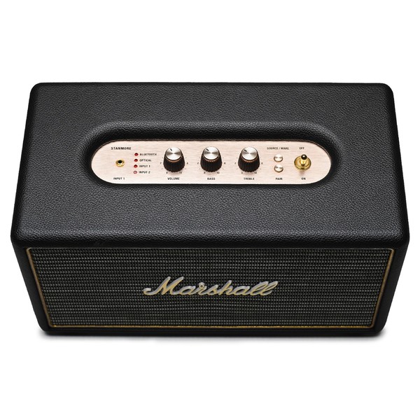 Marshall Stanmore Active Stereo Bluetooth Speaker, Black at Gear4music