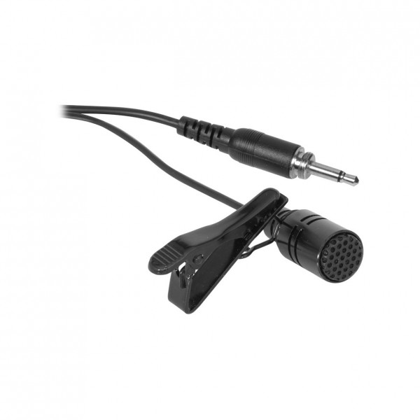 Chord and QTX Lavalier Tie Clip Microphone for Belt Pack Transmitters