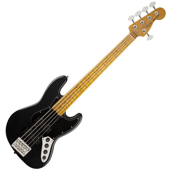 Fender Modern Player Jazz Bass V 5-String, MN, Satin Black